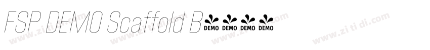 FSP DEMO Scaffold B字体转换